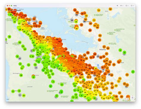 bad air quality today bay area